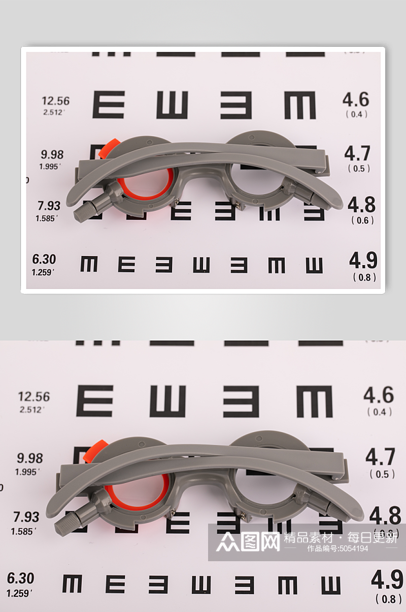 视力矫正器眼镜预防近视眼镜配镜摄影图片素材