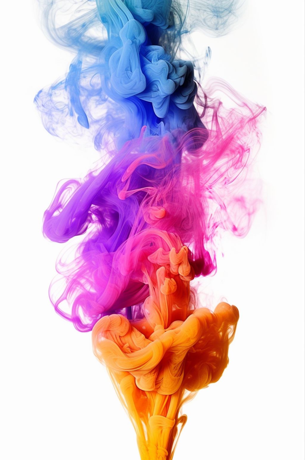 AI数字艺术原创渐变彩色烟雾背景图片素材