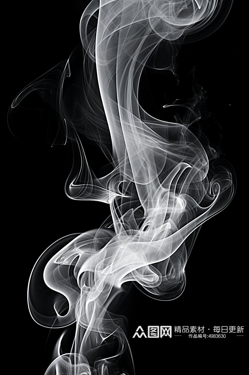 AI数字艺术清晰烟雾水蒸气摄影图片素材