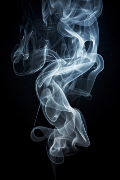 AI数字艺术极简烟雾水蒸气摄影图片