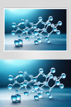 AI数字艺术医美液体泡泡分子3d医疗模型