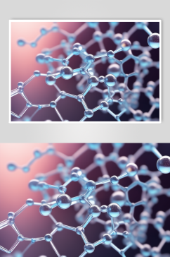 AI数字艺术医美液体泡泡分子3d医疗模型