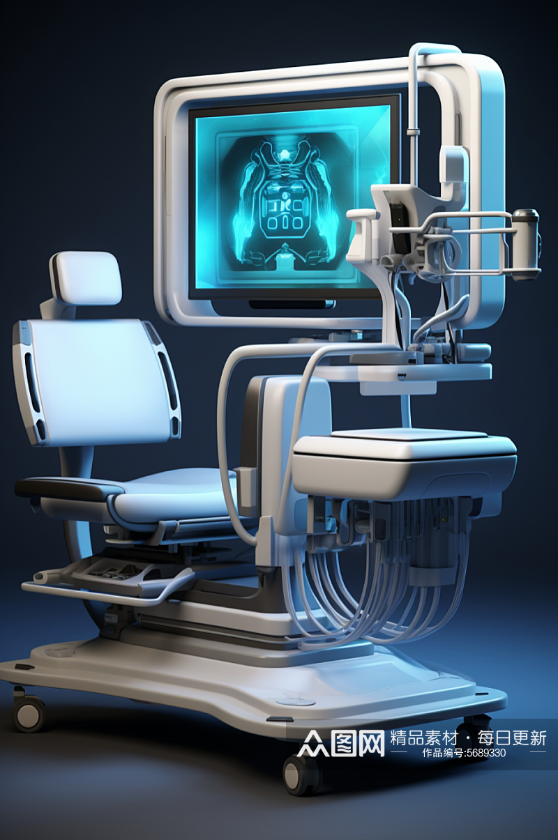 AI数字艺术医美机器模型图片素材