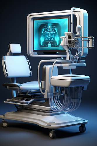 AI数字艺术医美机器模型图片