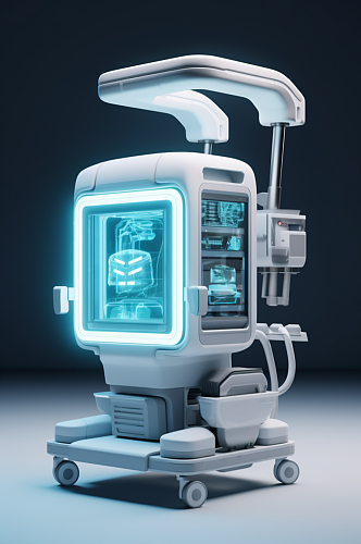 AI数字艺术医美机器模型图片