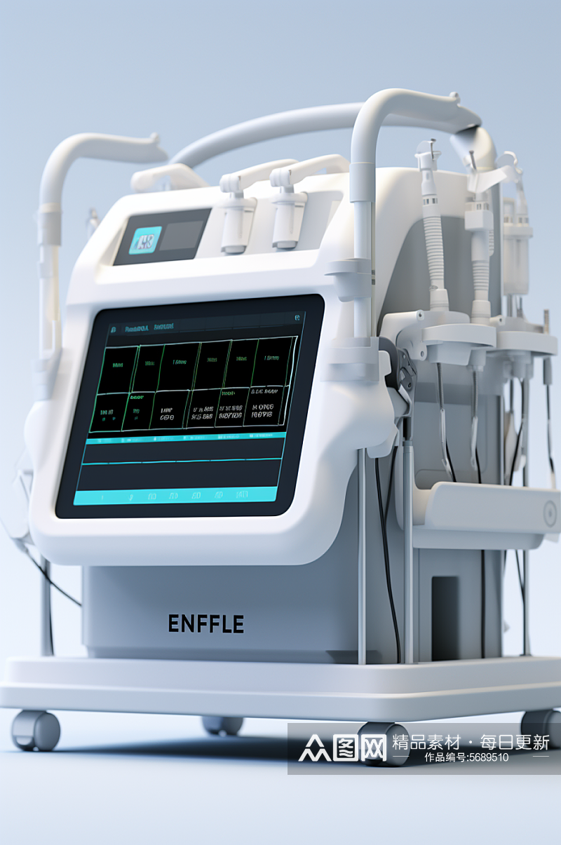 AI数字艺术医美机器模型图片素材