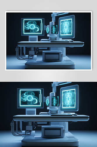 AI数字艺术医美机器模型图片
