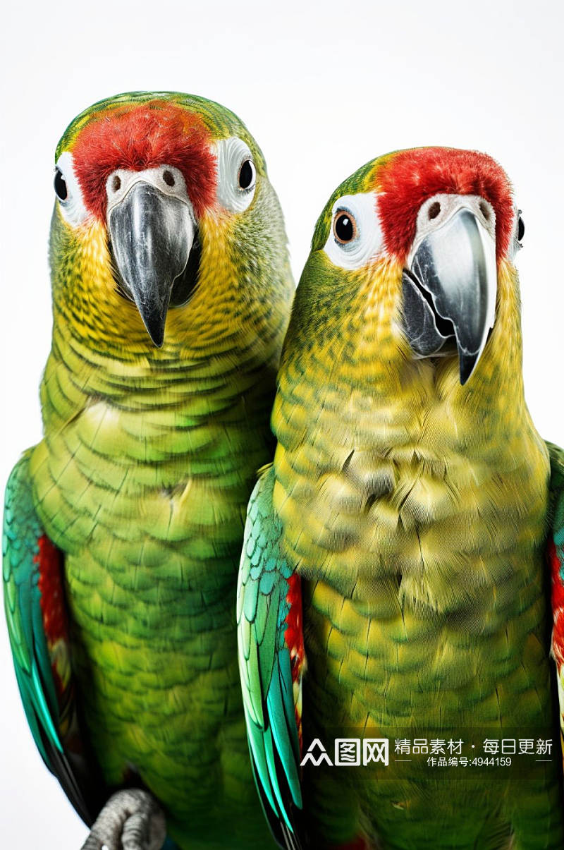 AI数字艺术高清可爱鹦鹉动物摄影图片素材