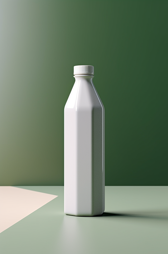 AI数字艺术饮料瓶包装样机模型
