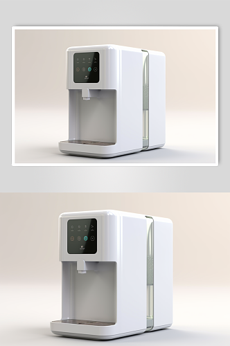 AI数字艺术简约电饮水机家用电器摄影图片