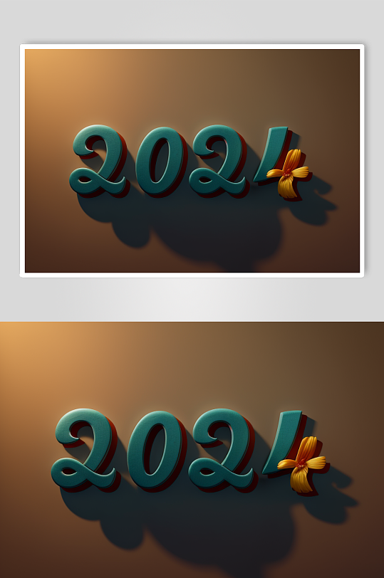 AI数字艺术2024艺术字立体字模型