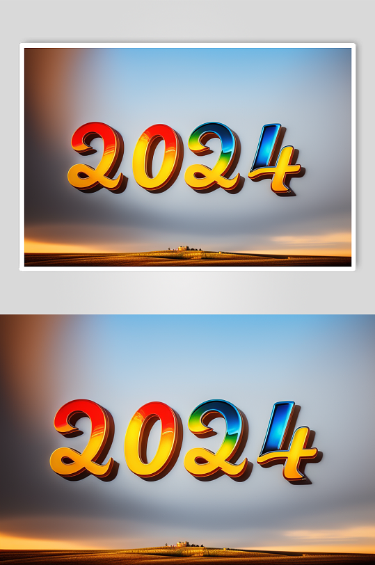 AI数字艺术2024艺术字立体字模型