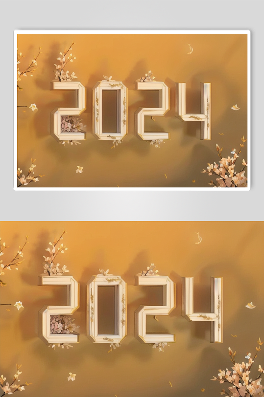 AI数字艺术2024艺术字立体字模型