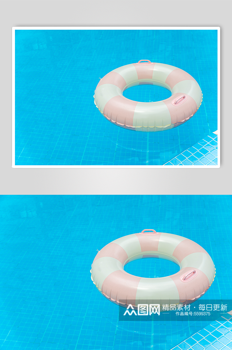 夏日泳池避暑摄影图片素材