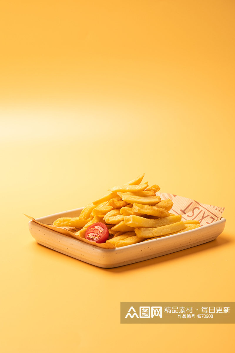 香软薯条油炸美食摄影图片素材