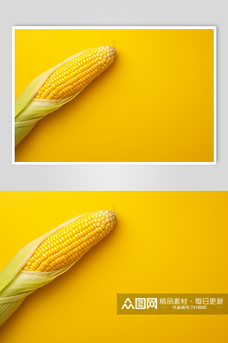 AI数字艺术玉米农产品农场丰收摄影图素材