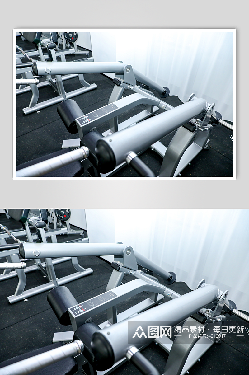 健身房锻炼器械运动器材摄影图片素材