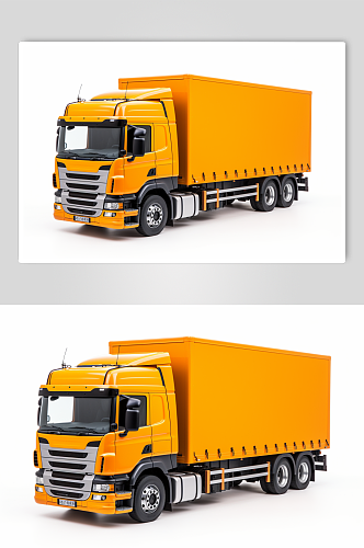 AI数字艺术工地工程车运输大货车模型