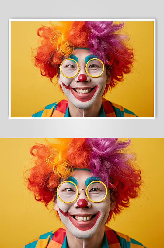 AI数字艺术愚人节小丑人物摄影图