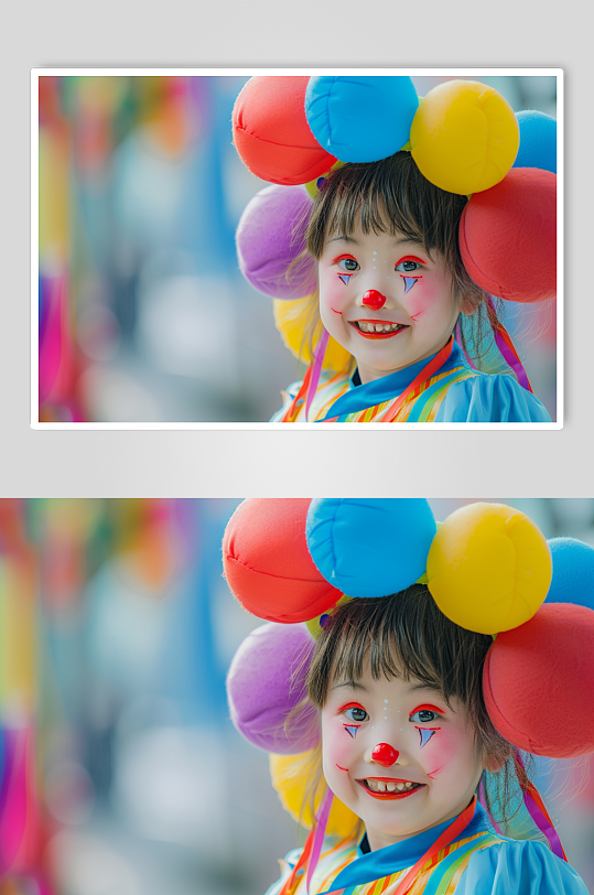 AI数字艺术愚人节小丑人物摄影图