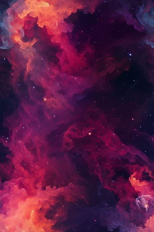  AI数字艺术宇宙背景图