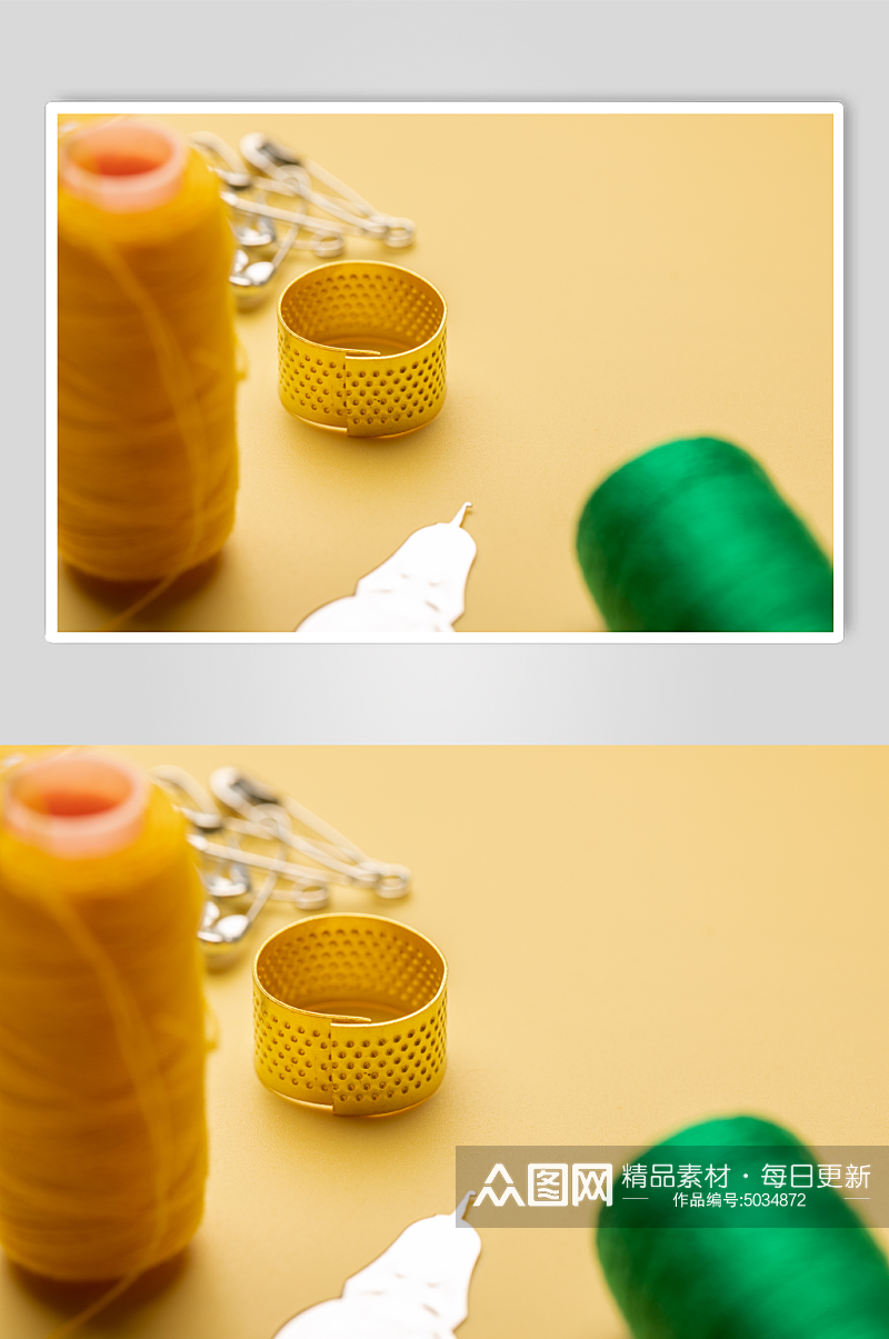 纺织用品针织刺绣针线摄影图片素材