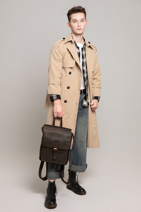 风衣职场帅气时髦男生人物摄影图片-众图网