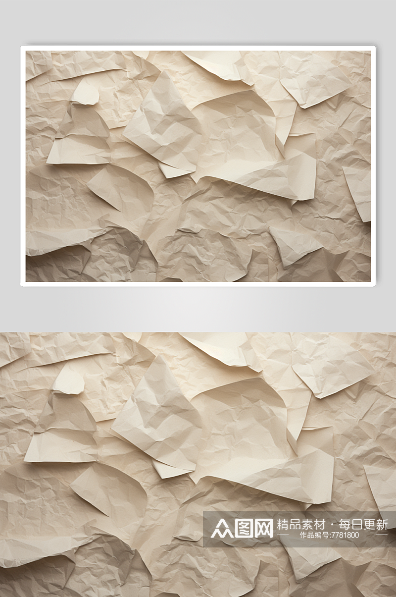 AI数字艺术纸张纸纹质感背景图图片素材