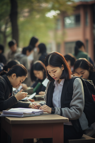 AI数字艺术中考高考考试肖像人物摄影图