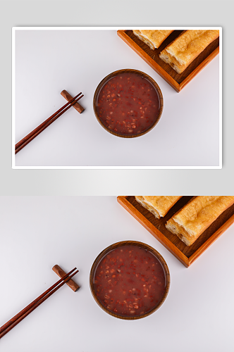 补血薏仁红豆粥粥类美食摄影图片