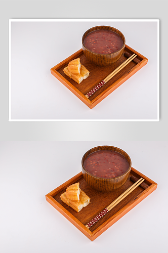 补血薏仁红豆粥粥类美食摄影图片