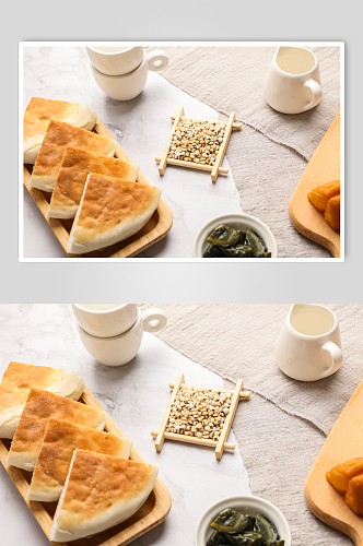 中式早餐配料粥类美食摄影图片
