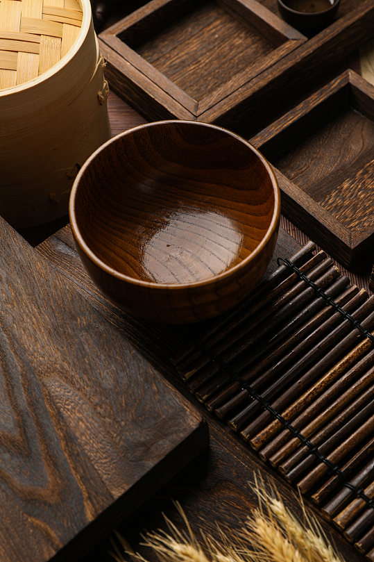 中式早餐摆设粥类美食摄影图片