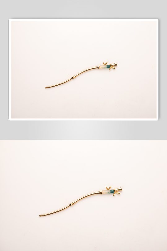 中式古风玉竹发簪珠宝摄影图片