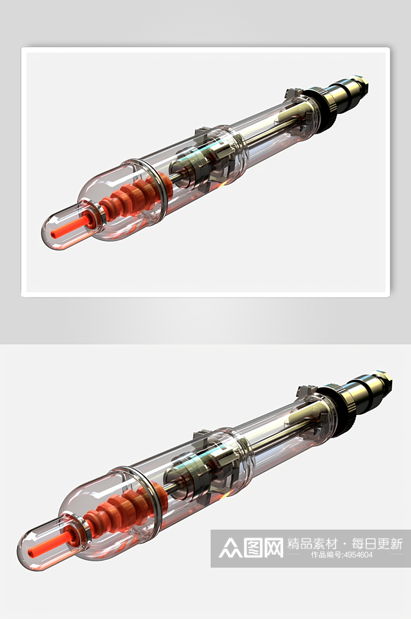 AI数字艺术高清注射器医疗仪器摄影图片素材