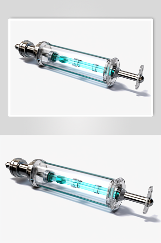 AI数字艺术高清注射器医疗仪器摄影图片