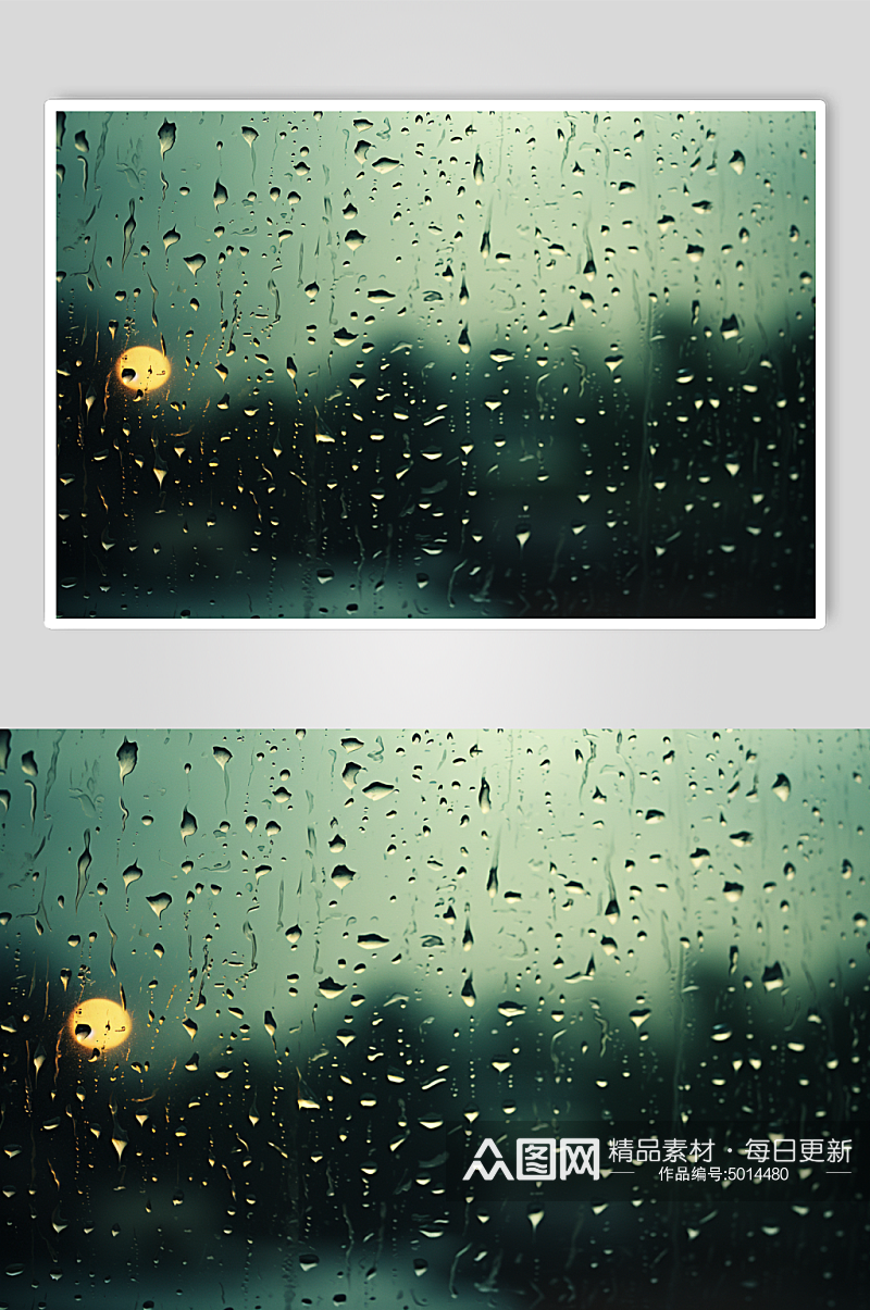 AI数字艺术暴雨自然天气摄影图素材
