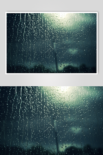 AI数字艺术暴雨落下天气摄影图