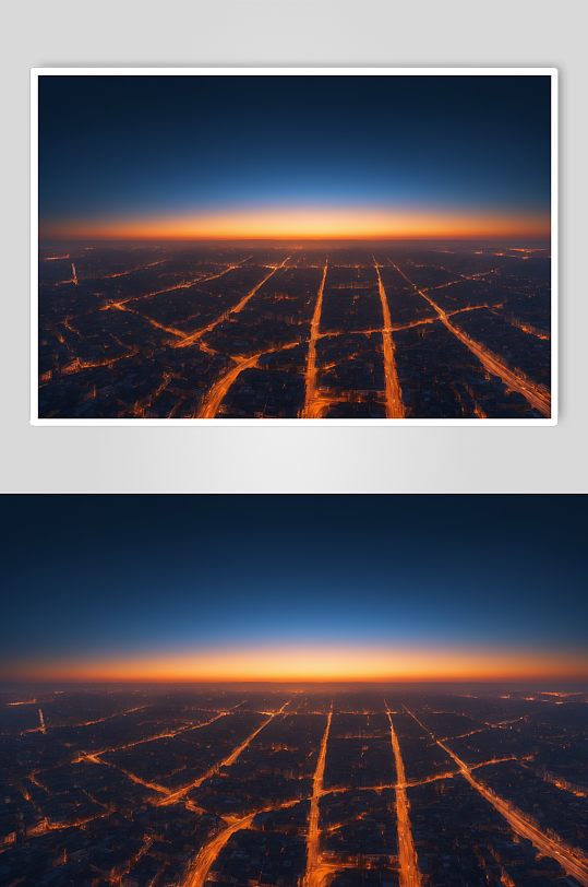 AI数字艺术自然风光黄昏落日天空摄影图