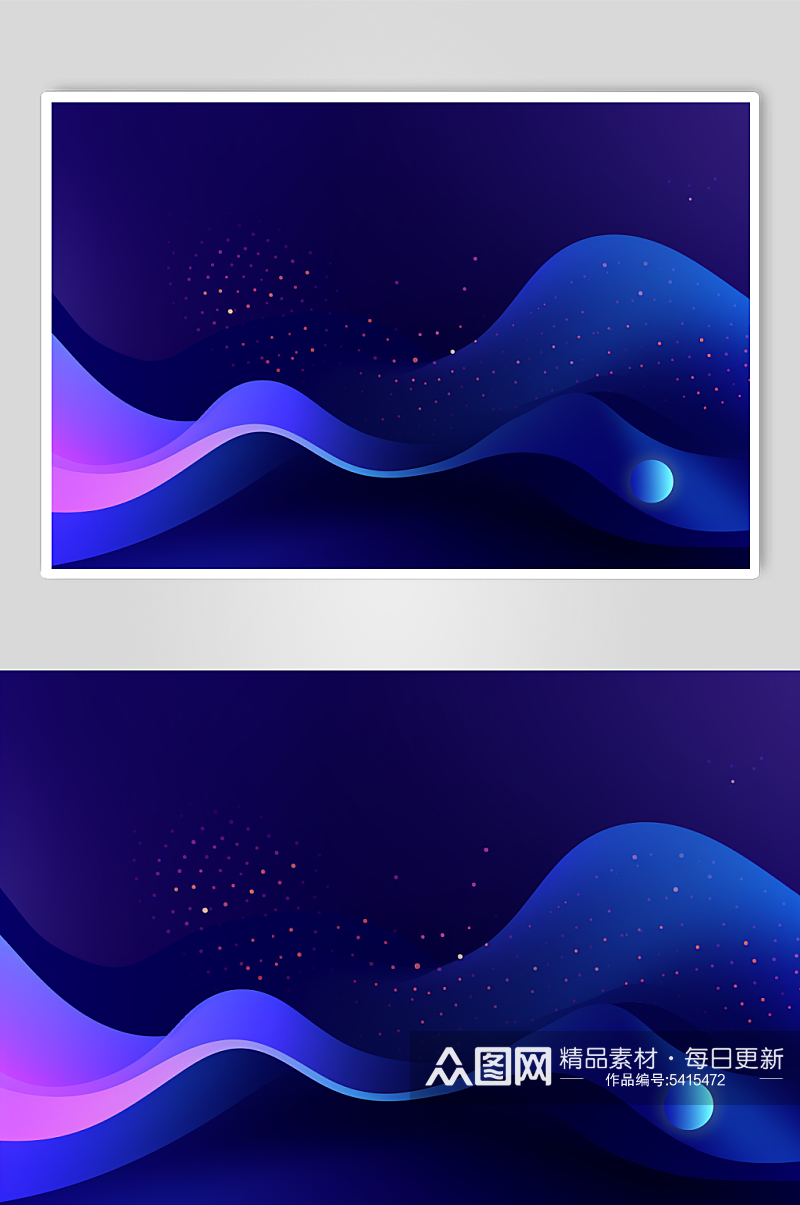 AI数字艺术紫色几何电商背景图素材