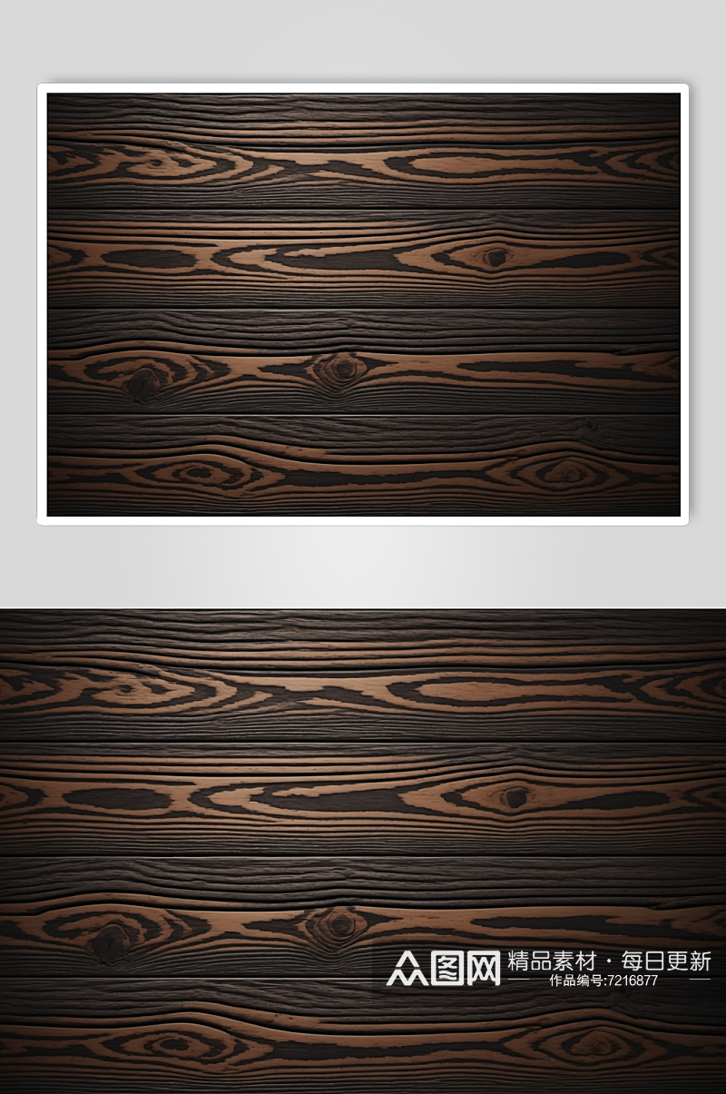 AI数字艺术棕色木纹木板贴图素材