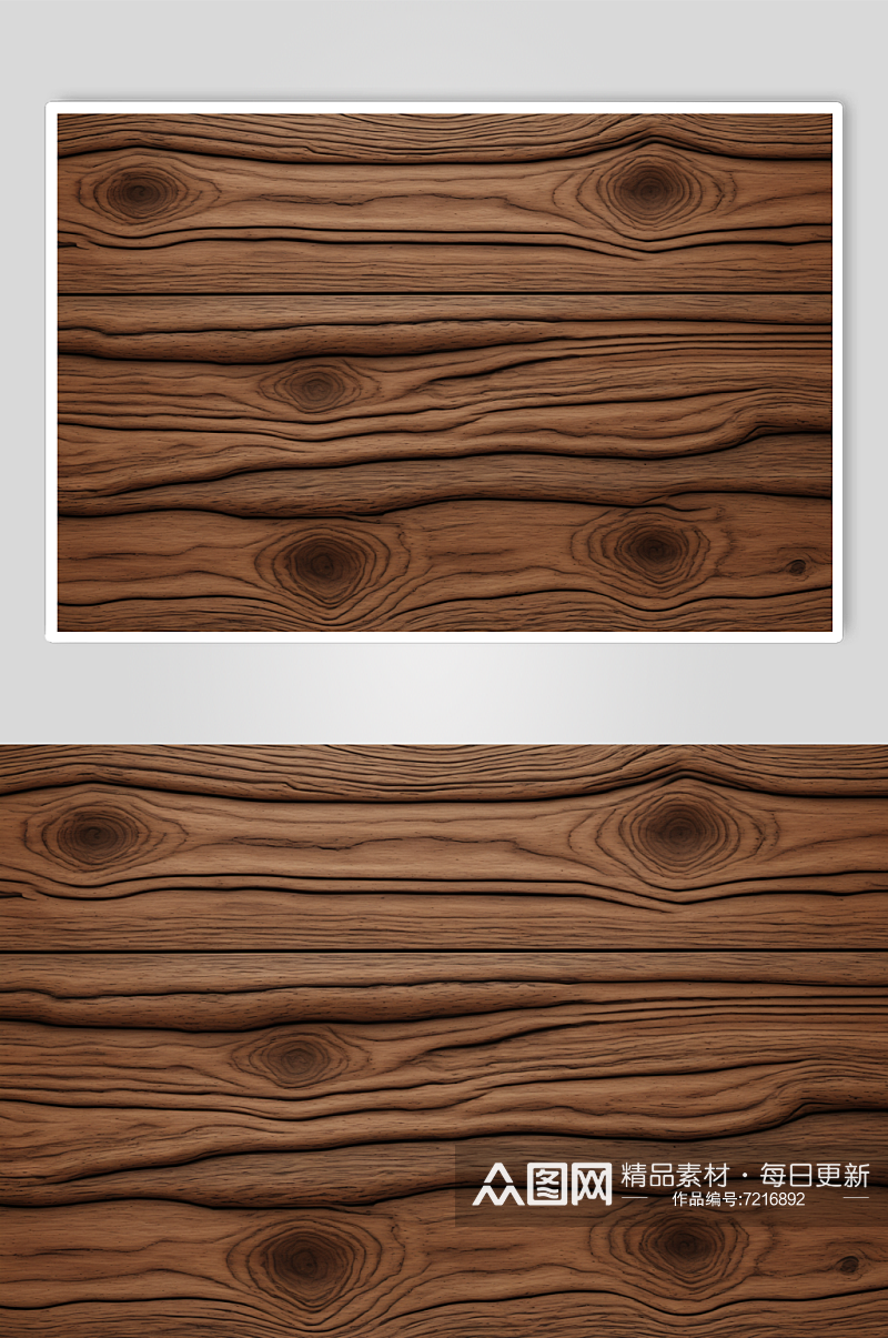 AI数字艺术棕色木纹木板贴图素材