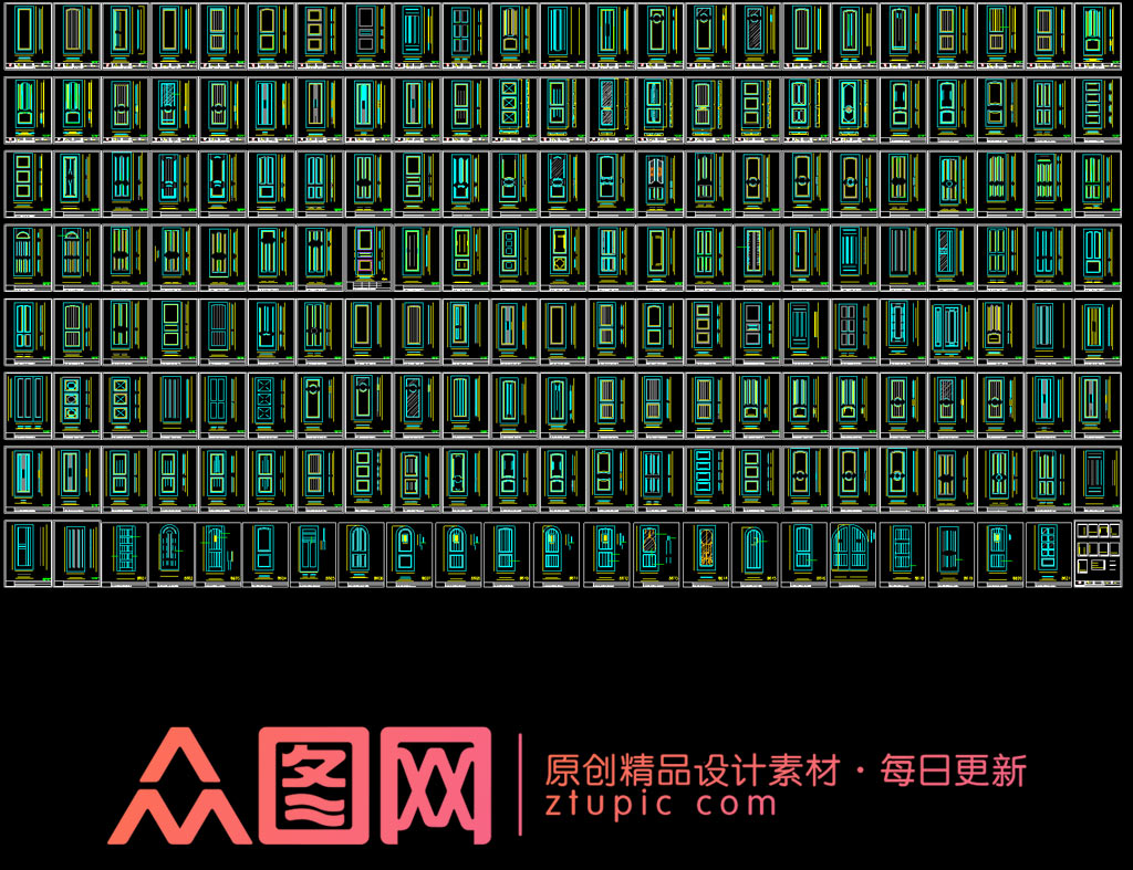 2019木门CAD素材素材