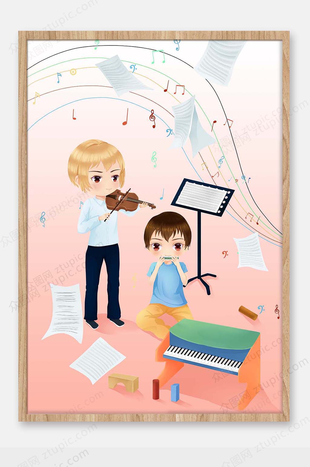 六一儿童节插画设计素材