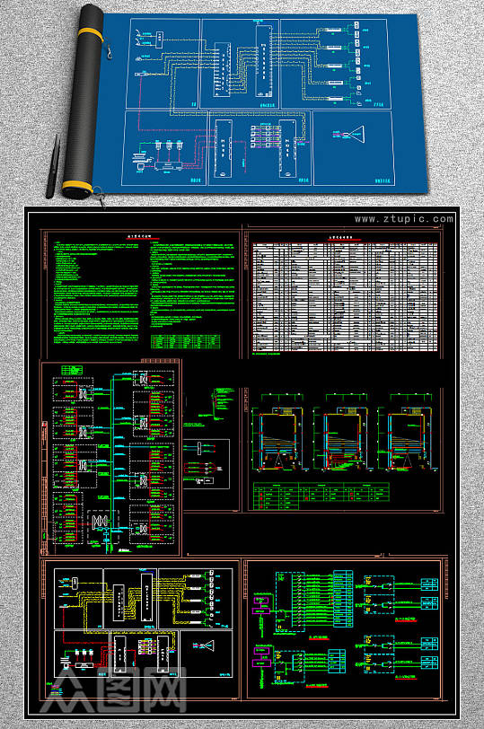 小学弱电系统CAD施工图