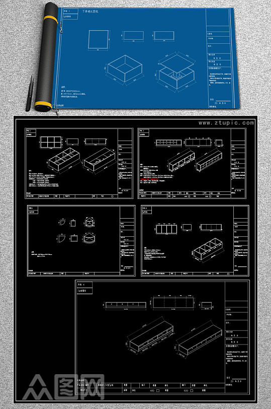 原创全屋定制榻榻米设计案例CAD图库-众图网