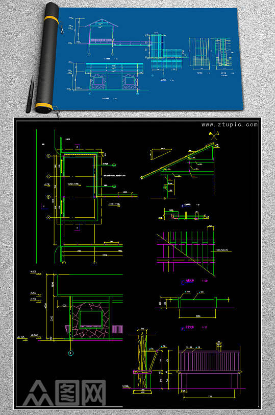 创水谢建筑结构电施完整CAD施工图纸