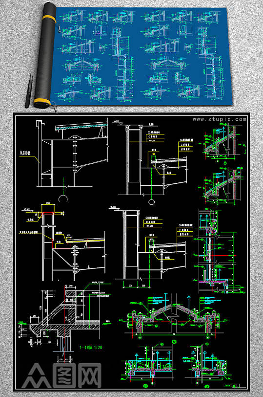 最新檐口CAD图库-众图网