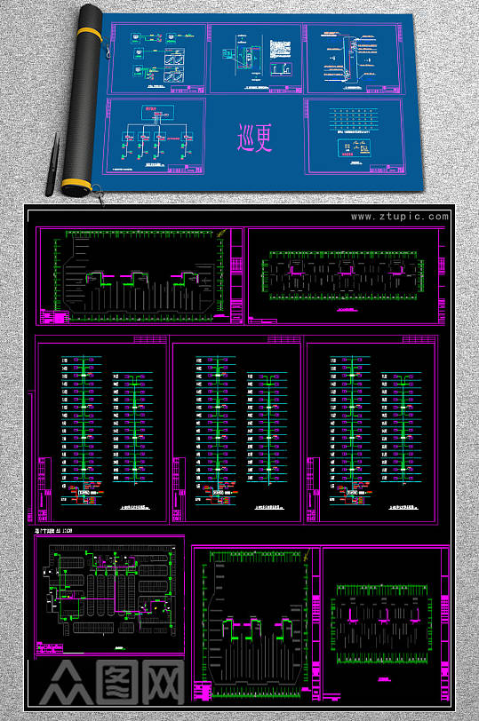 原创小区智能化系统CAD施工图