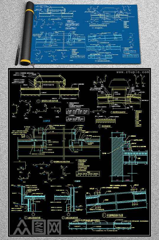 2019钢结构CAD图块-众图网